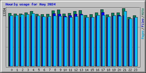 Hourly usage for May 2024