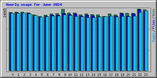 Hourly usage for June 2024