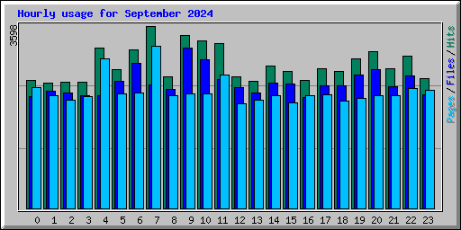 Hourly usage for September 2024